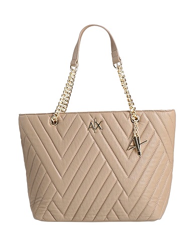 ARMANI EXCHANGE Handbag Light brown 100% Polyester, Polyurethane