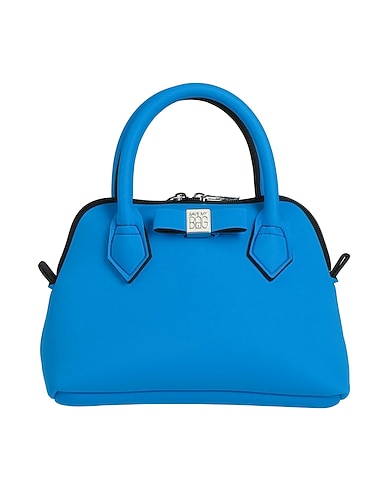 SAVE MY BAG Borsa a mano Azzurro 50% PEEK (Polietere - Etere - Chetone), 40% Poliestere, 10% Elastan