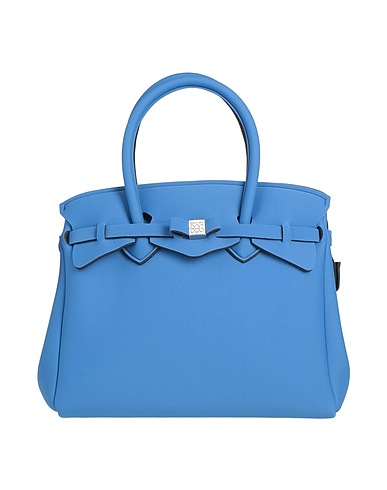 SAVE MY BAG Сумки с короткими ручками и клатчи Голубой 80% Полиамид, 20% Эластан