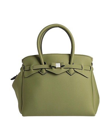 SAVE MY BAG Borsa a mano Verde militare 80% Poliammide, 20% Elastan
