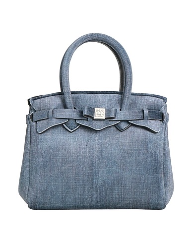 SAVE MY BAG Handbag Blue 80% Polyamide, 20% Elastane