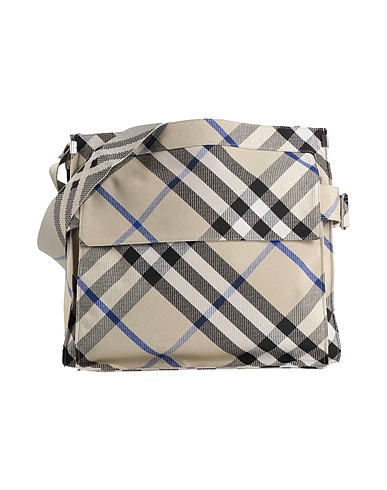 BURBERRY Cross-body bags Light grey 65% Polyester, 35% Cotton