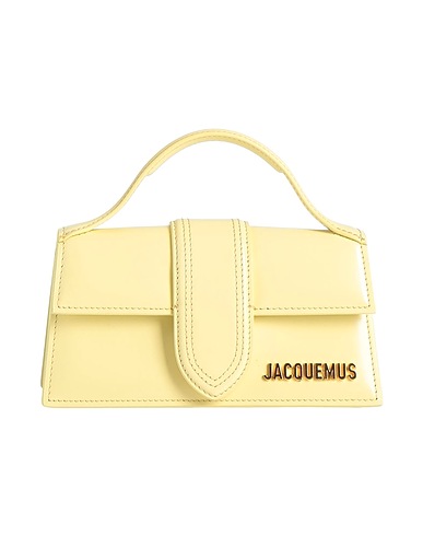 JACQUEMUS Borsa a mano Giallo pastello Pelle di vitello