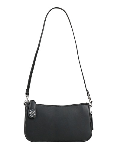 COACH Sac porté épaule Noir Cuir