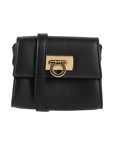 FERRAGAMO Across-body bag Black Calfskin