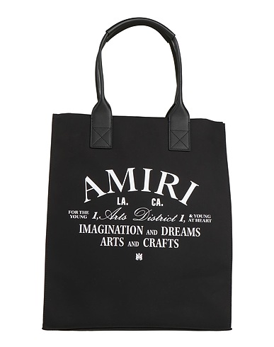AMIRI Handbag Black 75% Virgin Wool, 25% Polyamide, Leather