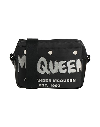MCQUEEN バッグ ブラック 紡績繊維 / 革（なめし加工）