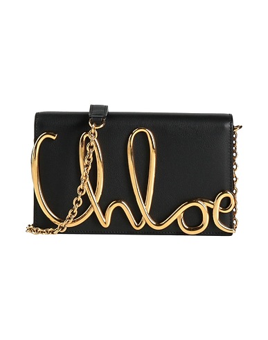 CHLOÉ Across-body bag Black 100% Calfskin, Zamak, Brass