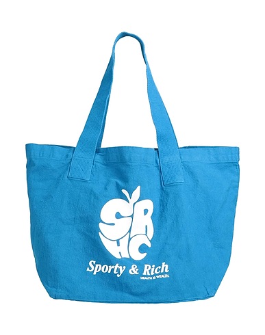 SPORTY & RICH Shoulder bag Azure Textile fibres