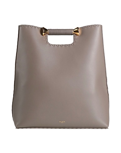 ALAÏA Borsa a mano Tortora Pelle