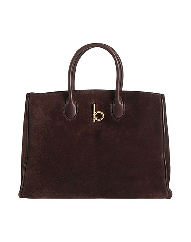BURBERRY Handbag Dark brown Leather
