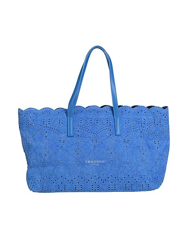 ERMANNO FIRENZE Handbag Azure 80% Polyester, 20% Polyurethane