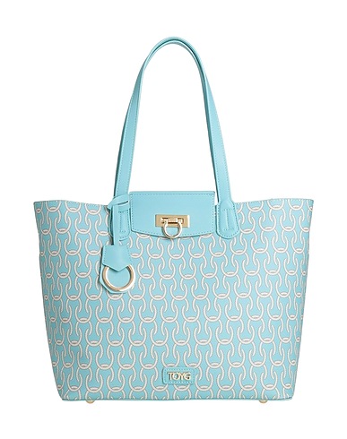 TOY G. Bolso de mano Azul celeste 100% Poliuretano
