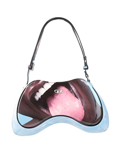 DIESEL Handbag Sky blue 100% Polyurethane