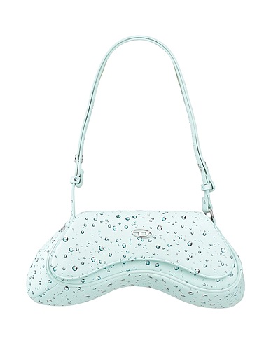 DIESEL Handbag Light green 100% Polyurethane, Zinc, Brass, Metal