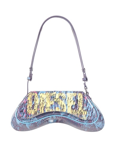 DIESEL Handbag Light blue 100% Polyurethane, Zinc, Brass, Metal