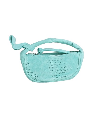 BY FAR Handbag Turquoise 100% Cow leather
