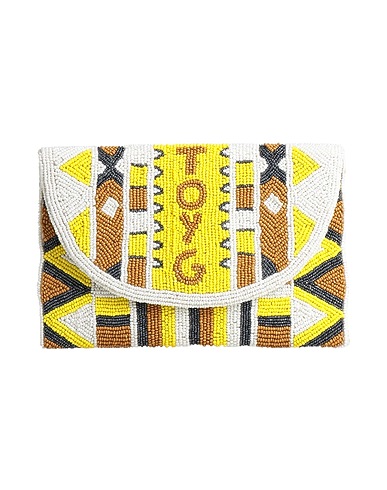 TOY G. Borsa a mano Giallo 100% Poliestere
