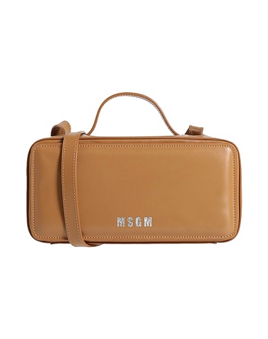 MSGM Cross-body bags Camel Calfskin