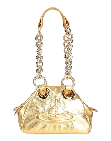 VIVIENNE WESTWOOD Handbag Gold Leather