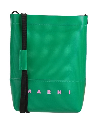 MARNI クロスボディバッグ エメラルド ポリウレタン 64% / ポリエステル 36% / 真鍮/ブラス / スチール