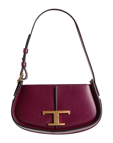 TOD'S Handtasche Pflaume Leder
