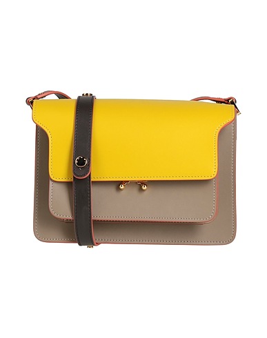 MARNI Across-body bag Taupe 95% Cow leather, 5% Brass