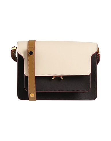 MARNI Across-body bag Ivory 95% Cow leather, 5% Brass