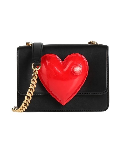 MOSCHINO Across-body bag Black Leather