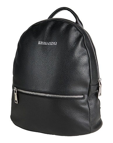 ERMANNO DI ERMANNO SCERVINO Rucksäcke Schwarz 100% Rindsleder
