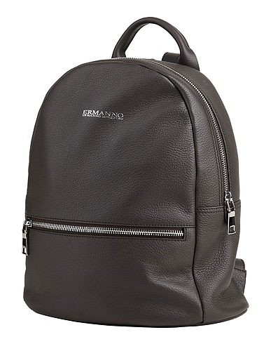 ERMANNO DI ERMANNO SCERVINO Rucksacks Charcoal 100% Cow leather