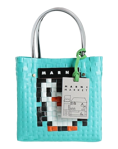 MARNI Bolso de mano Azul turquesa Plástico