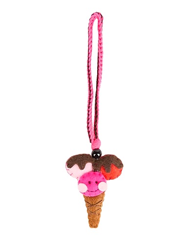 MARNI Bag accessories & charms Fuchsia Textile fibres