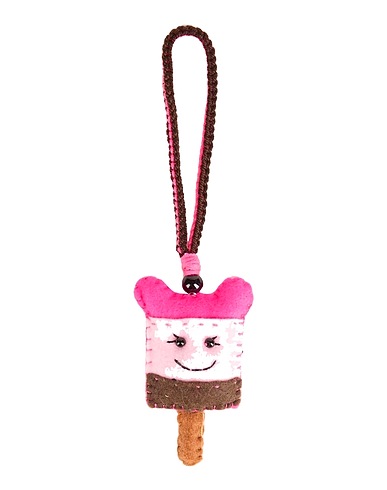 MARNI Bag accessories & charms Pink Textile fibres