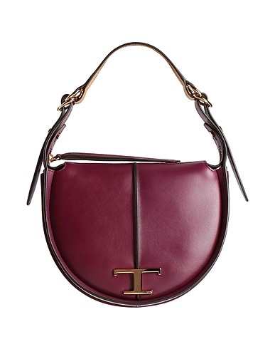 TOD'S Handbag Plum Leather