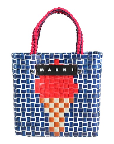 MARNI Bolso de mano Azul marino Fibras textiles