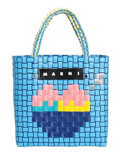MARNI Handbag Azure Textile fibres