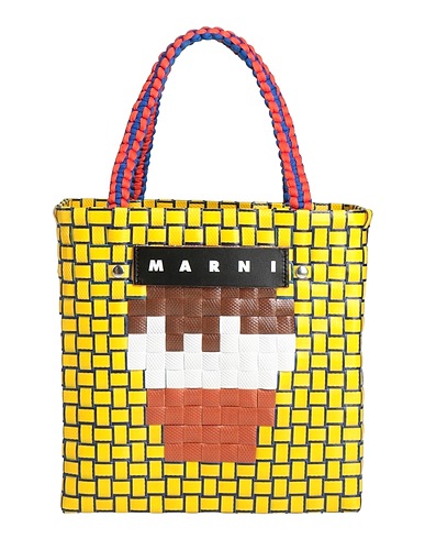 MARNI Handbag Yellow Textile fibres