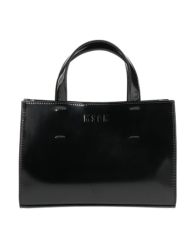 MSGM Bolso de mano Negro 100% Poliuretano