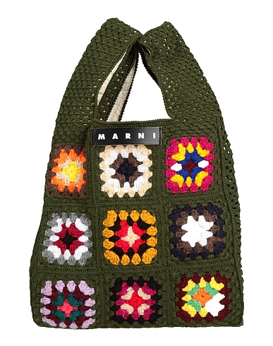 MARNI BAGS Military green Textile fibres
