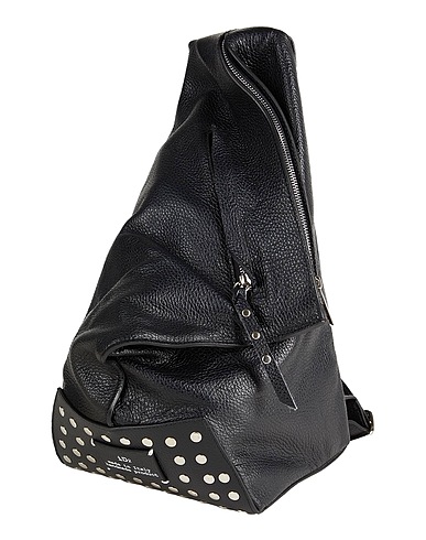 ID2 Rucksacks Black 100% Leather
