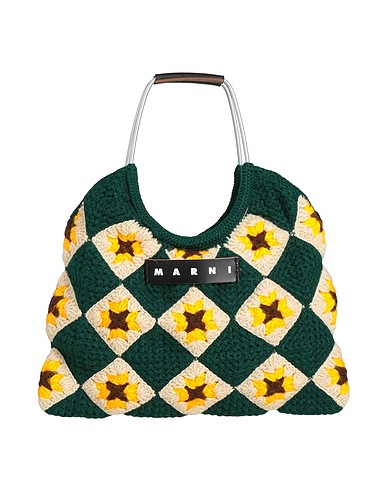 MARNI Bolso de mano Esmeralda 80% Acrílico, 15% Aluminio, 5% Hierro