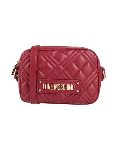 LOVE MOSCHINO Borsa a tracolla Bordeaux 100% Poliuretano