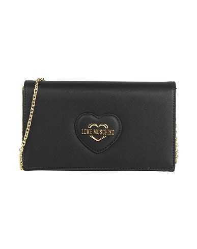 LOVE MOSCHINO Τσάντα ταχυδρόμου Μαύρο 100% Πολυουρεθάνη
