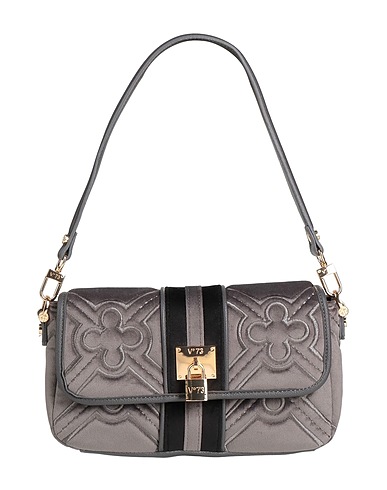 V°73 Handbag Grey 80% Polyester, 20% Polyurethane