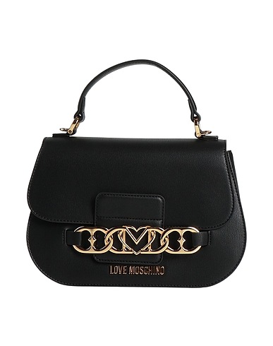 LOVE MOSCHINO ハンドバッグ ブラック ポリウレタン 100%