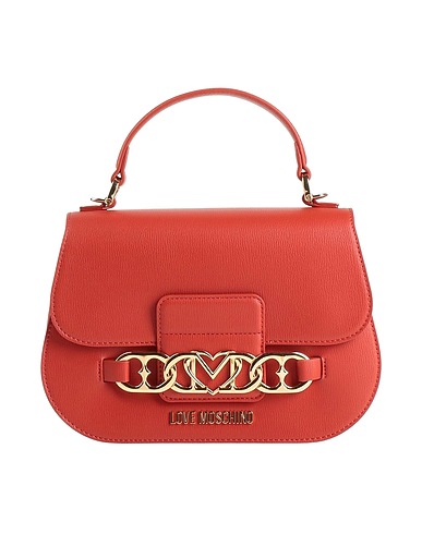 LOVE MOSCHINO Handbag Rust 100% Polyurethane