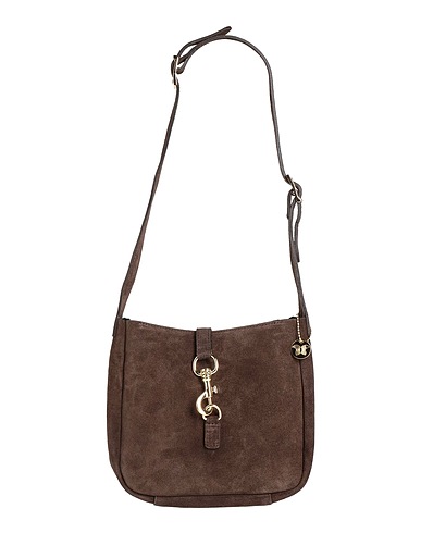 LAURA DI MAGGIO Shoulder bag Dark brown Leather
