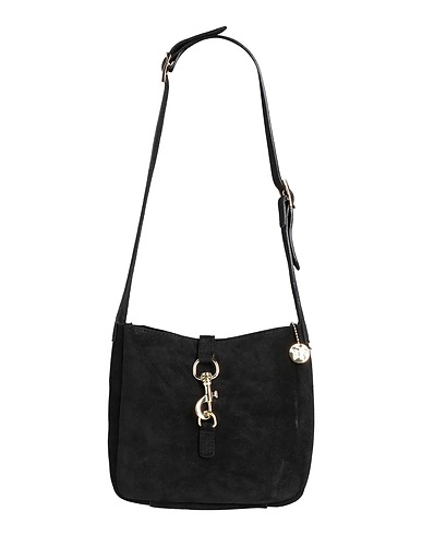LAURA DI MAGGIO Schultertasche Schwarz Leder