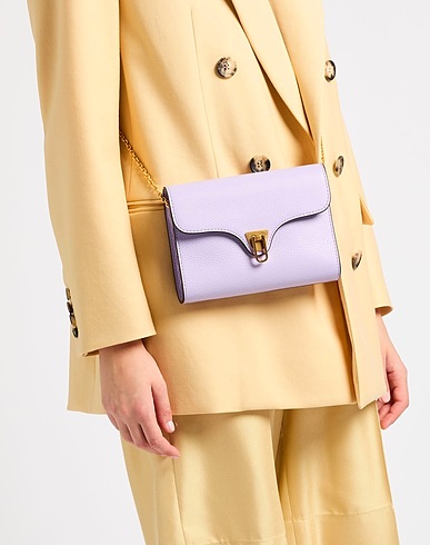 COCCINELLE Across-body bag Lilac Leather
